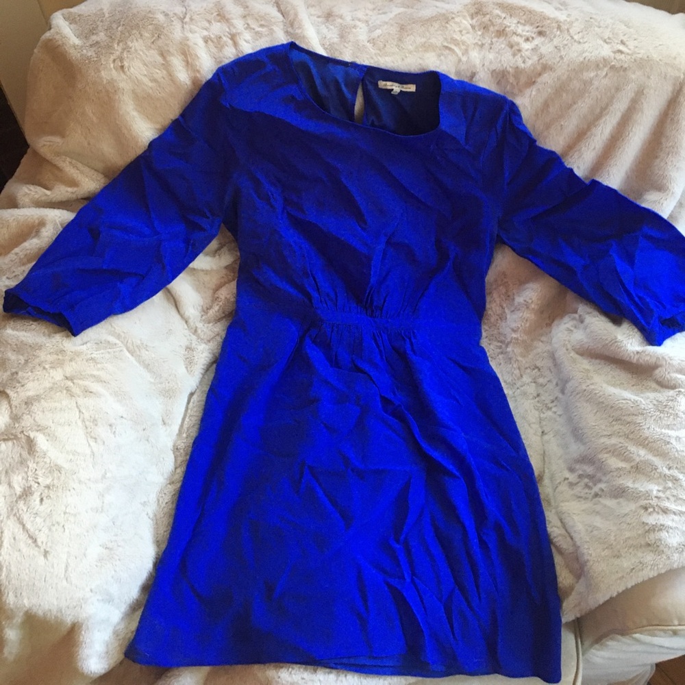 3/4 sleeve Broadway & Broome/Madewell silk dress